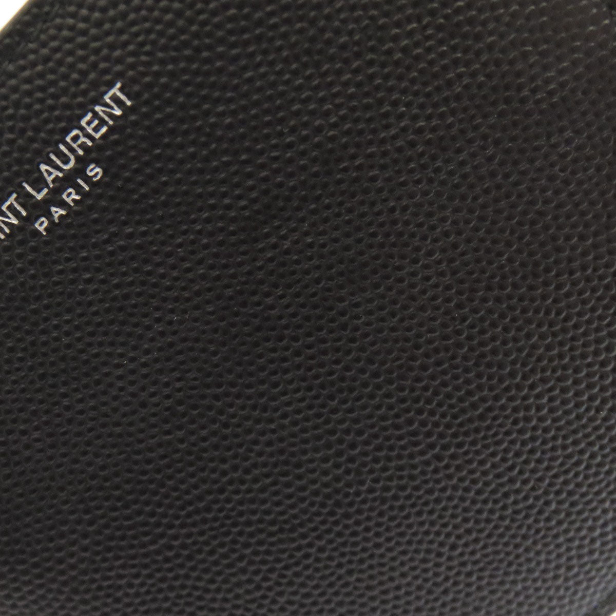 SAINT LAURENT logo Bifold Wallet with Coin Pocket Leather Ladies [Used]