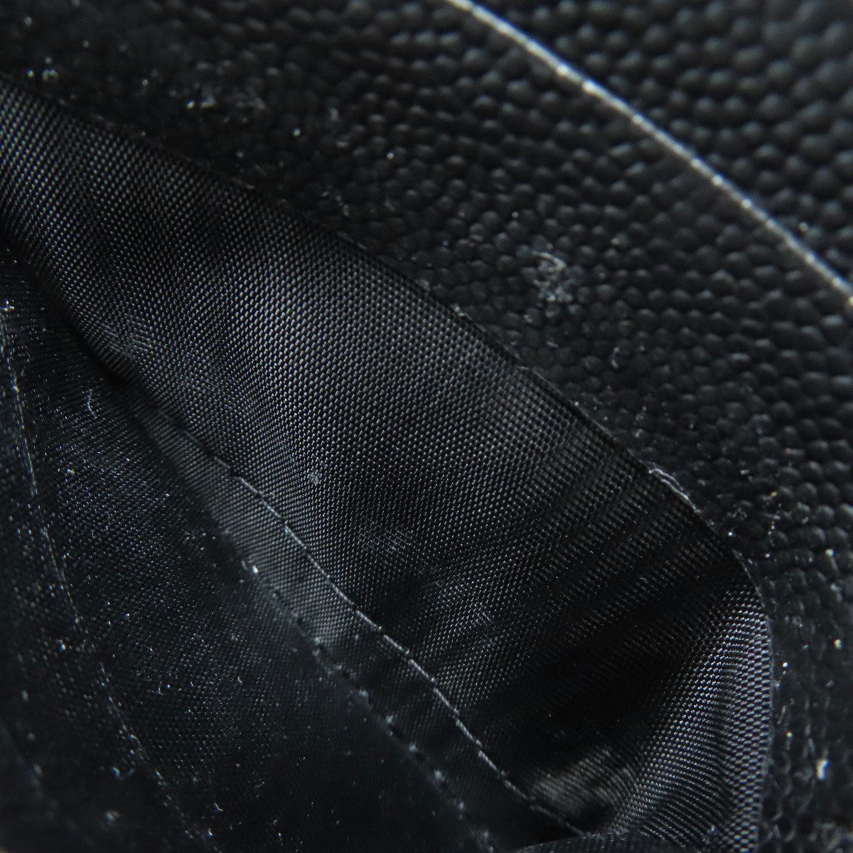 SAINT LAURENT logo Bifold Wallet with Coin Pocket Leather Ladies [Used]