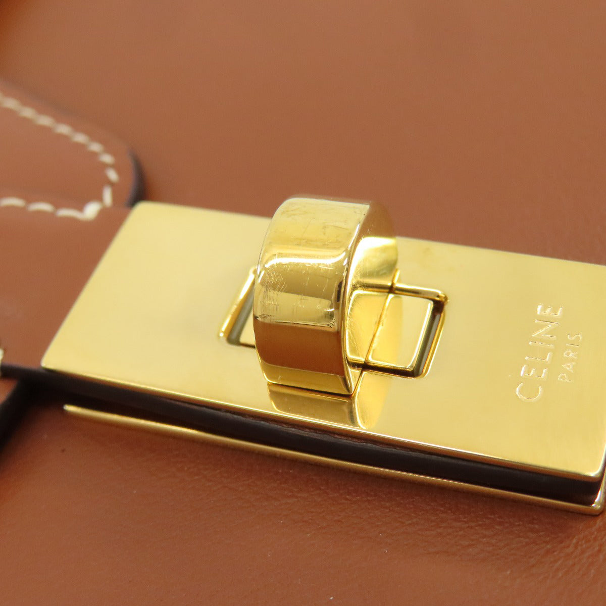 CELINE Saze Teen Soft Shoulder Bag Calf Ladies [Used]