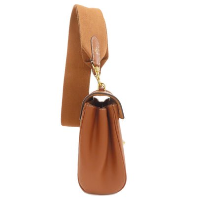 CELINE Saze Teen Soft Shoulder Bag Calf Ladies [Used]