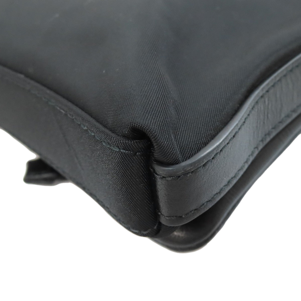 GIVENCHY logo Shoulder Bag Leather NylonLadies [Used]