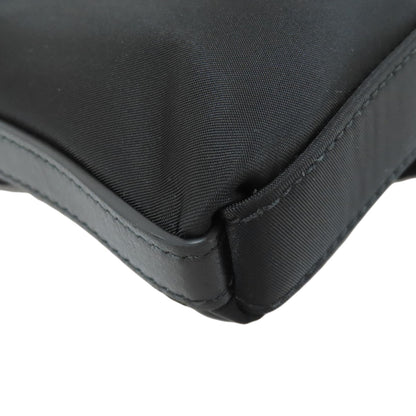 GIVENCHY logo Shoulder Bag Leather NylonLadies [Used]