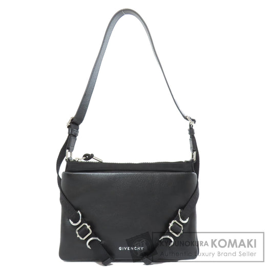 GIVENCHY logo Shoulder Bag Leather NylonLadies [Used]