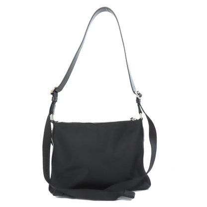 GIVENCHY logo Shoulder Bag Leather NylonLadies [Used]