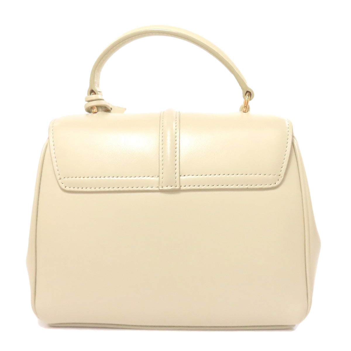 CELINE logo Handbag Leather Ladies [Used]