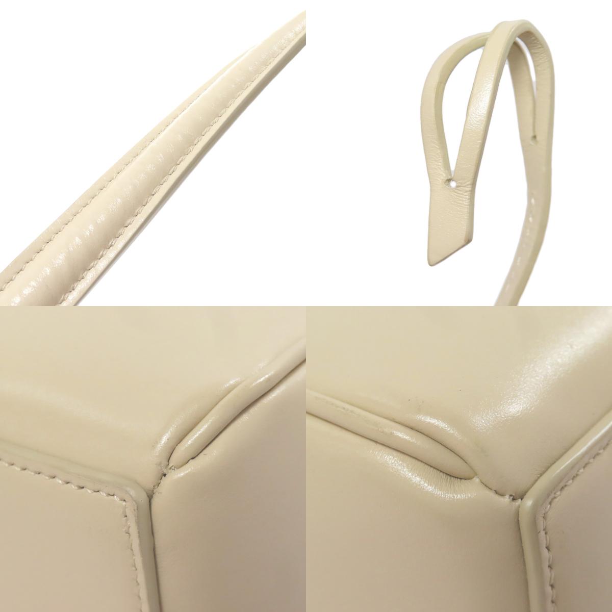 CELINE logo Handbag Leather Ladies [Used]
