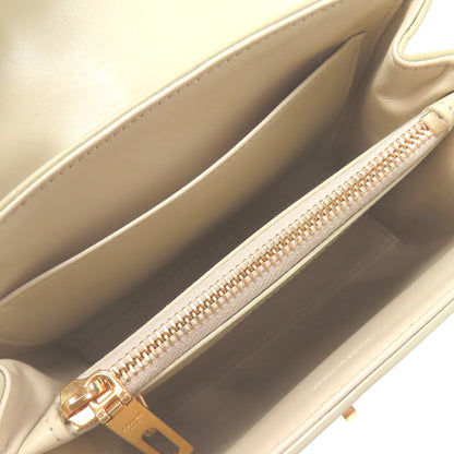 CELINE logo Handbag Leather Ladies [Used]