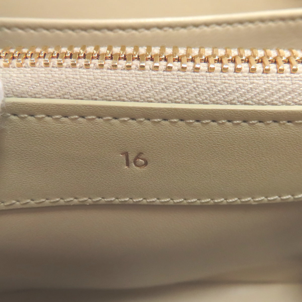 CELINE logo Handbag Leather Ladies [Used]