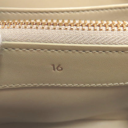 CELINE logo Handbag Leather Ladies [Used]