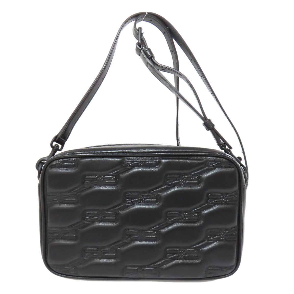 BALENCIAGA 702701 BBMonogram Shoulder Bag Leather Ladies [Used]