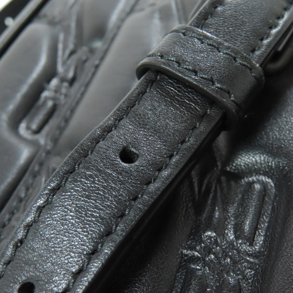 BALENCIAGA 702701 BBMonogram Shoulder Bag Leather Ladies [Used]