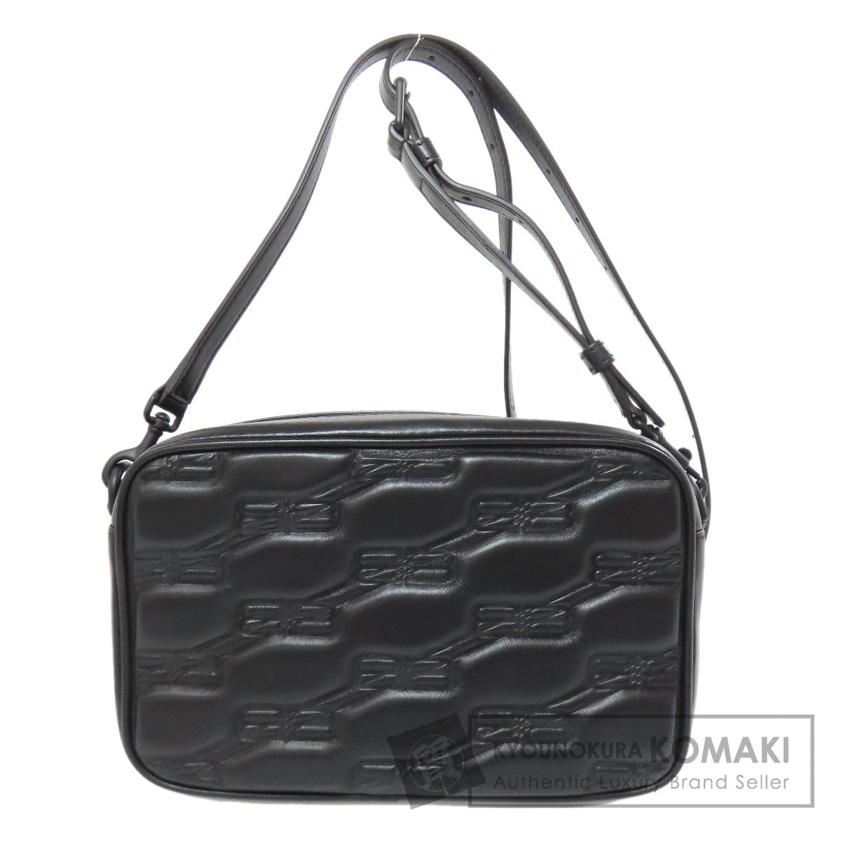 BALENCIAGA 702701 BBMonogram Shoulder Bag Leather Ladies [Used]