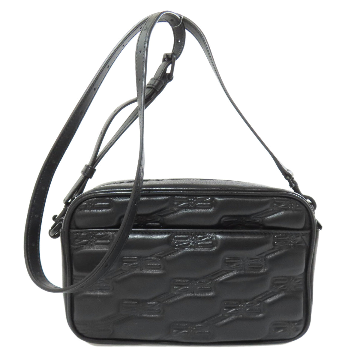 BALENCIAGA 702701 BBMonogram Shoulder Bag Leather Ladies [Used]