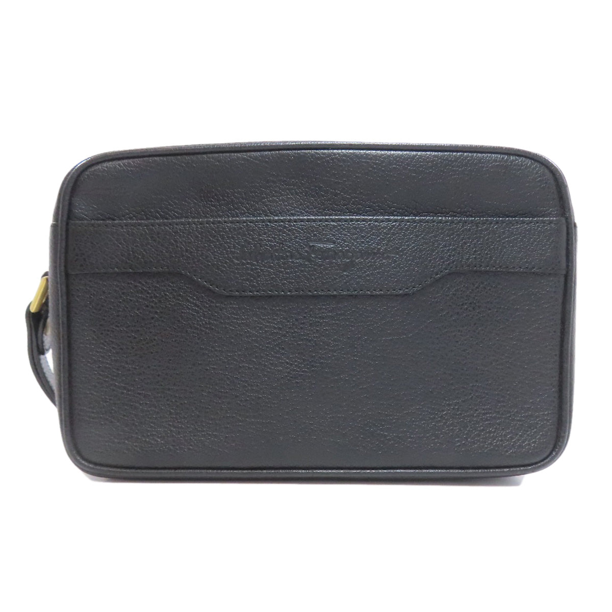 Salvatore Ferragamo logo business bag Leather Ladies [Used]