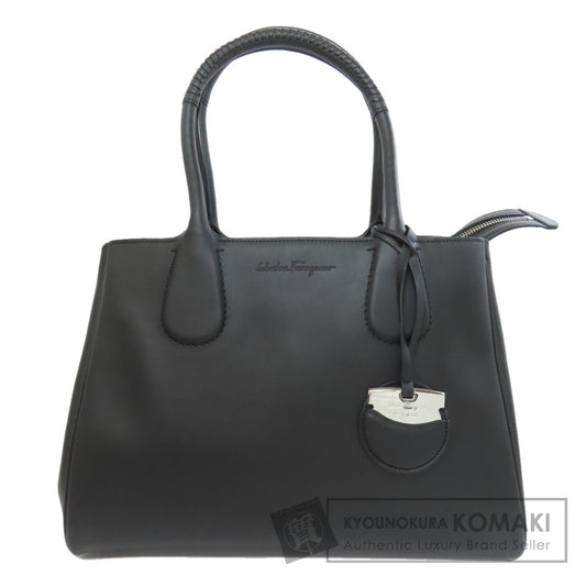 Salvatore Ferragamo   logo Tote Bag  Leather Ladies [Used]