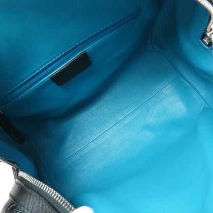 BVLGARI logo Handbag Leather Ladies [Used]