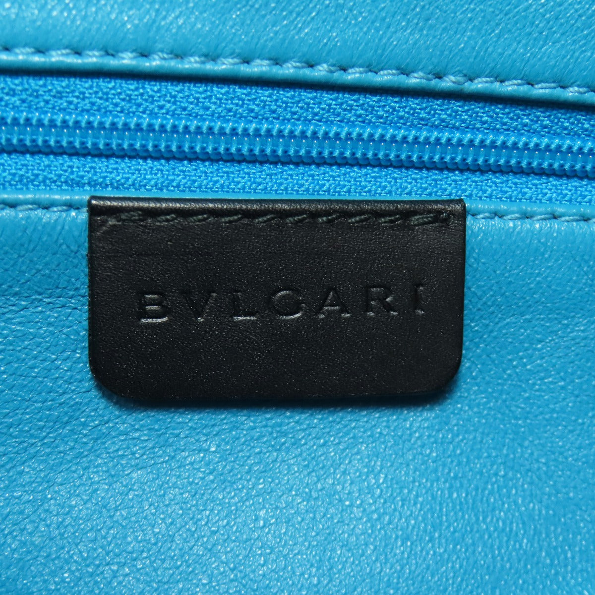BVLGARI logo Handbag Leather Ladies [Used]