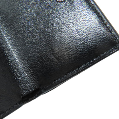 BALENCIAGA 600212 B logo embossed Bifold Wallet with Coin Pocket Leather Ladies [Used]