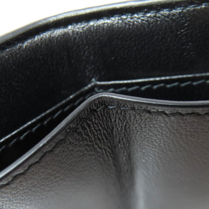 BALENCIAGA 600212 B logo embossed Bifold Wallet with Coin Pocket Leather Ladies [Used]