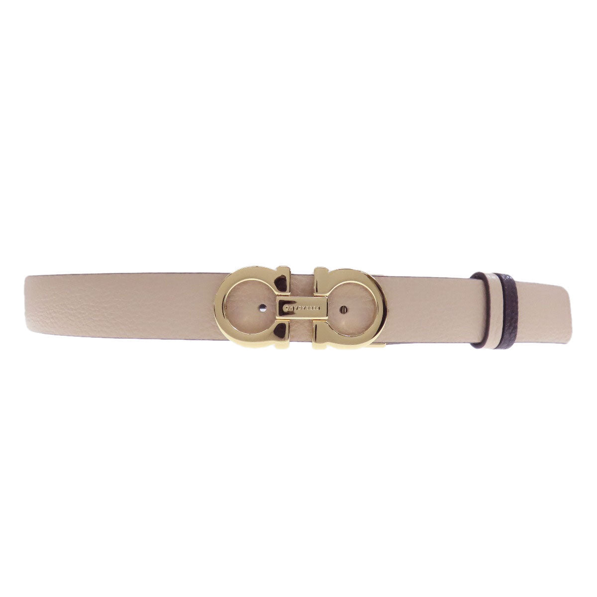 Salvatore Ferragamo GanciniHardware belt Leather mens [Used]
