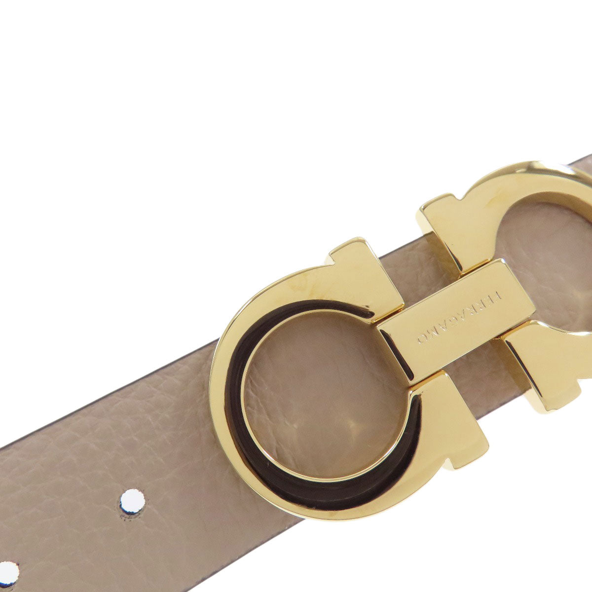 Salvatore Ferragamo GanciniHardware belt Leather mens [Used]