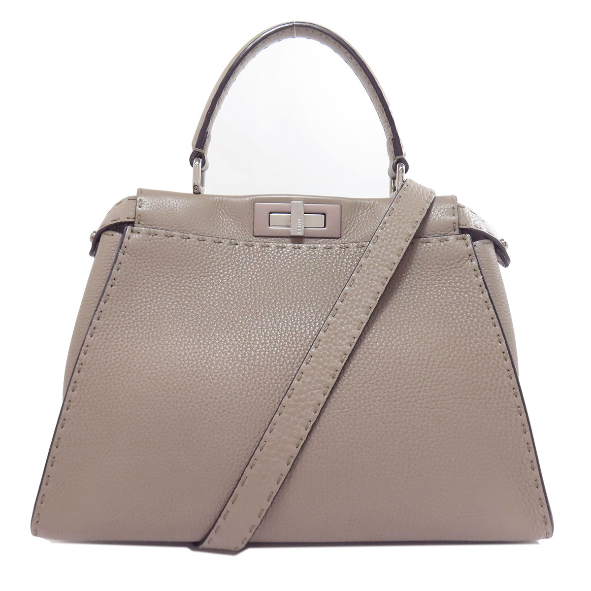 FENDI Peekaboo Celeria 2WAY Handbag Calf Ladies [Used]