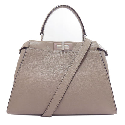 FENDI Peekaboo Celeria 2WAY Handbag Calf Ladies [Used]