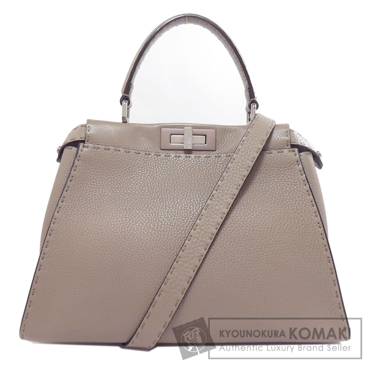 FENDI Peekaboo Celeria 2WAY Handbag Calf Ladies [Used]
