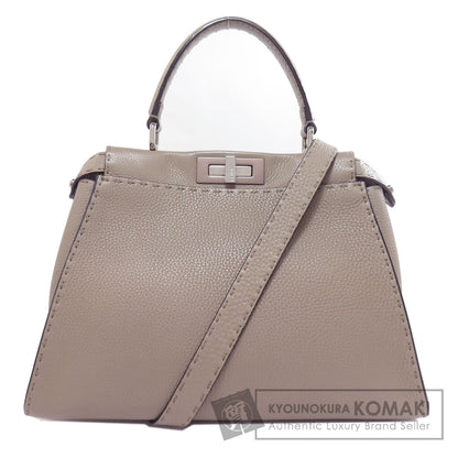 FENDI Peekaboo Celeria 2WAY Handbag Calf Ladies [Used]