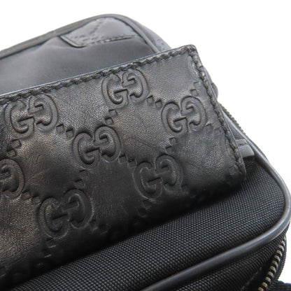 GUCCI 161823 GG signature guccissima Hip bag, waist bag Nylon LeatherLadies [Used]