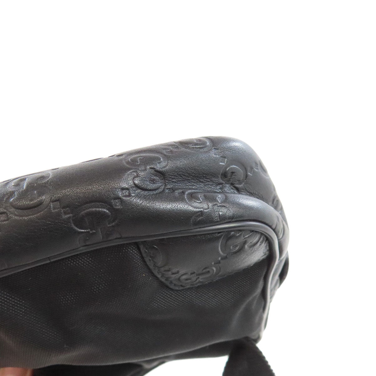 GUCCI 161823 GG signature guccissima Hip bag, waist bag Nylon LeatherLadies [Used]