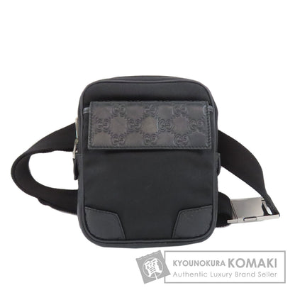 GUCCI 161823 GG signature guccissima Hip bag, waist bag Nylon LeatherLadies [Used]