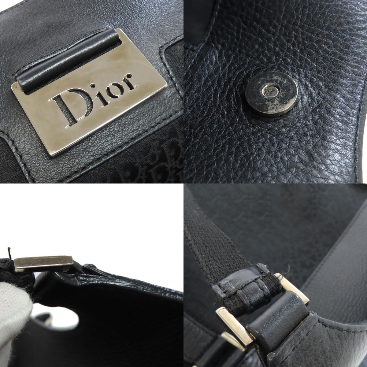 CHRISTIAN DIOR Trotter pattern Handbag Canvas Ladies [Used]