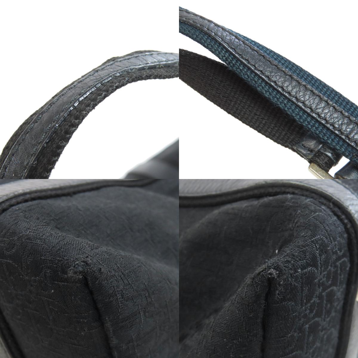 CHRISTIAN DIOR Trotter pattern Handbag Canvas Ladies [Used]