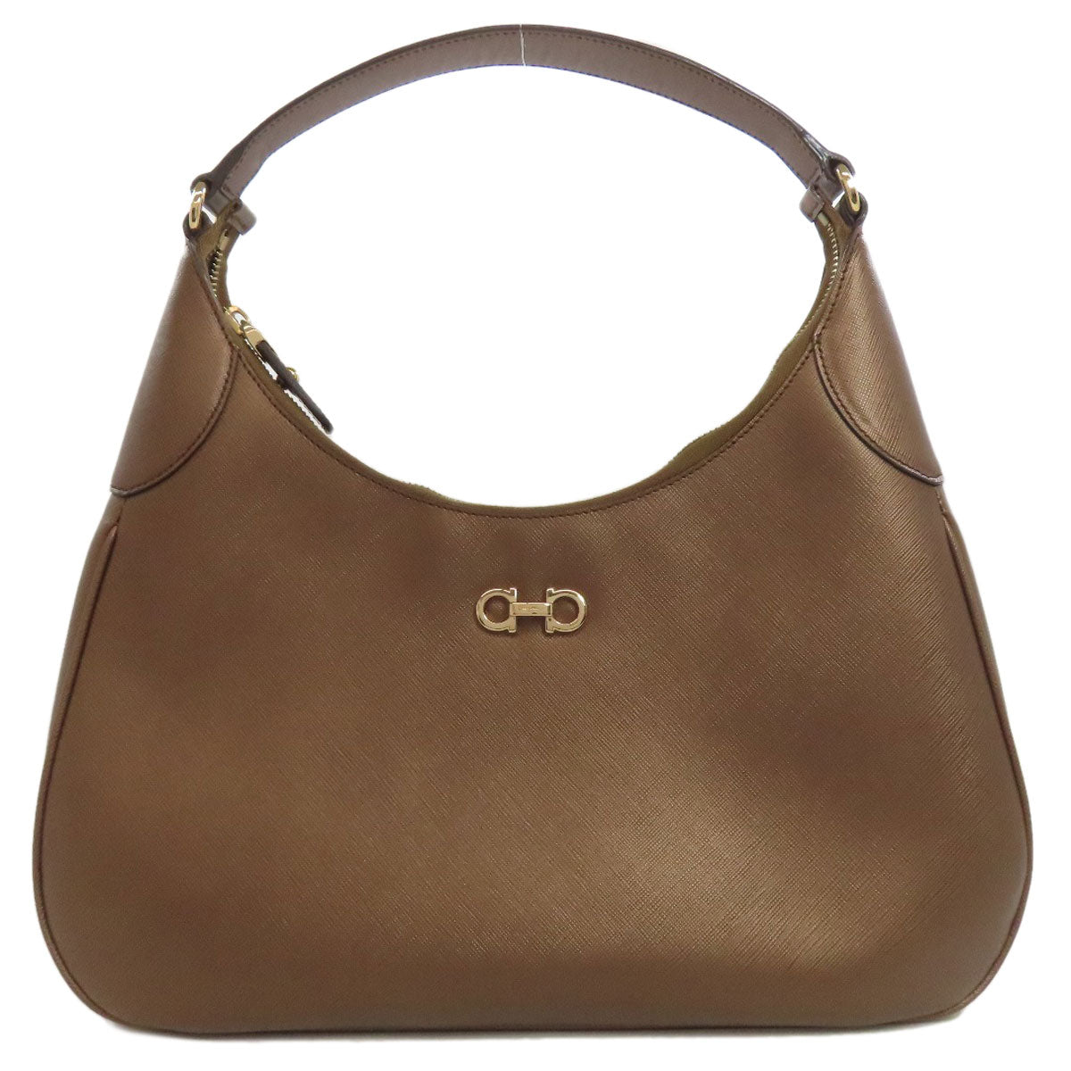 Salvatore Ferragamo GanciniHardware Handbag Leather Ladies [Used]