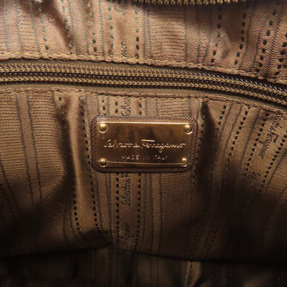 Salvatore Ferragamo GanciniHardware Handbag Leather Ladies [Used]