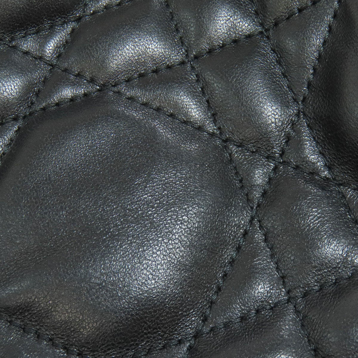 CHRISTIAN DIOR Vibe Micro Cannage Hobo 2-Way Handbag Lambskin Ladies [Used]