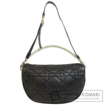 CHRISTIAN DIOR Vibe Micro Cannage Hobo 2-Way Handbag Lambskin Ladies [Used]