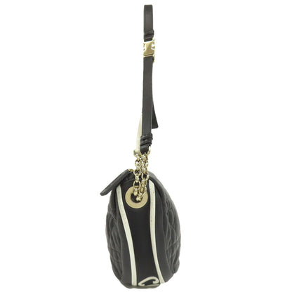 CHRISTIAN DIOR Vibe Micro Cannage Hobo 2-Way Handbag Lambskin Ladies [Used]