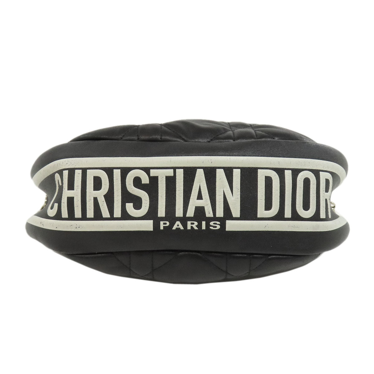 CHRISTIAN DIOR Vibe Micro Cannage Hobo 2-Way Handbag Lambskin Ladies [Used]