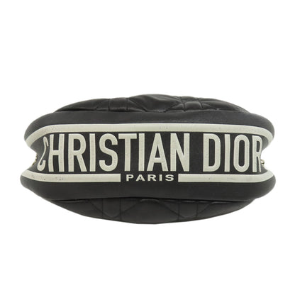 CHRISTIAN DIOR Vibe Micro Cannage Hobo 2-Way Handbag Lambskin Ladies [Used]