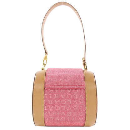 BVLGARI Logo mania Handbag Canvas LeatherLadies [Used]