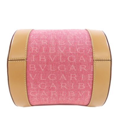 BVLGARI Logo mania Handbag Canvas LeatherLadies [Used]