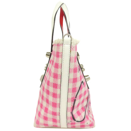 Christian Louboutin Flange bus 2WAY Handbag Canvas Ladies [Used]