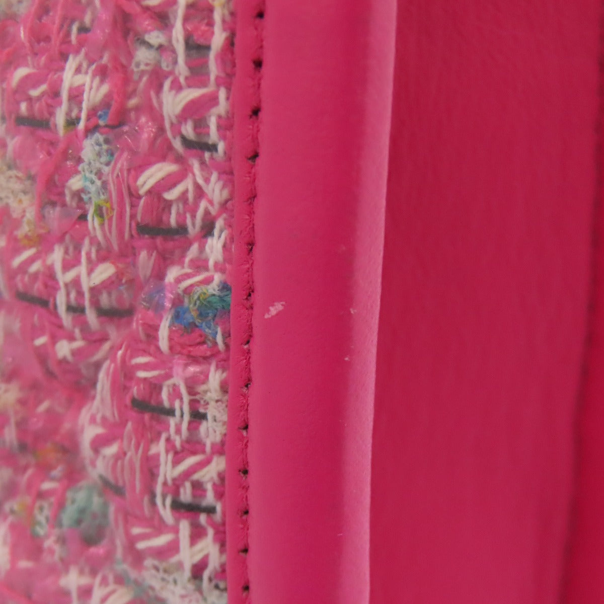 CHANEL ChainShoulder GoldHardware Shoulder Bag Plastics Tweed x CalfskinLadies [Used]