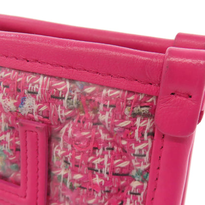 CHANEL ChainShoulder GoldHardware Shoulder Bag Plastics Tweed x CalfskinLadies [Used]