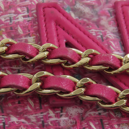 CHANEL ChainShoulder GoldHardware Shoulder Bag Plastics Tweed x CalfskinLadies [Used]