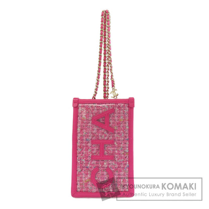 CHANEL ChainShoulder GoldHardware Shoulder Bag Plastics Tweed x CalfskinLadies [Used]