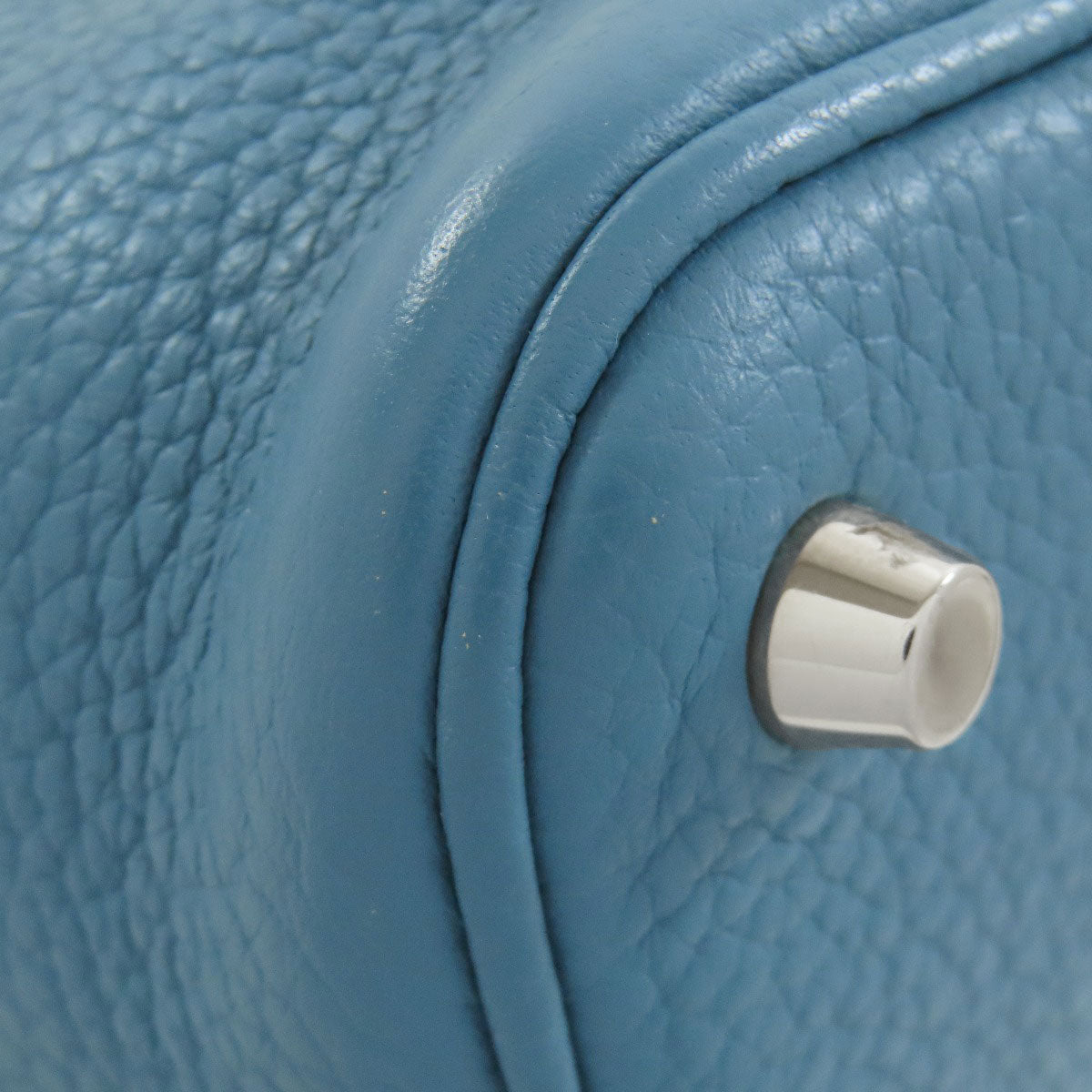 HERMES   Picotin Lock PM Blue Jean SilverHardware Handbag  Taurillon Clemence Ladies [Used]