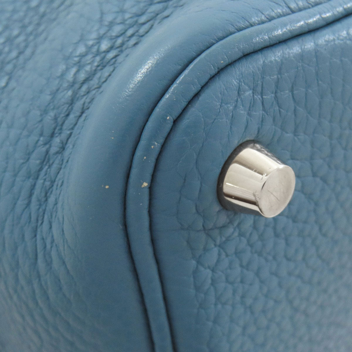 HERMES   Picotin Lock PM Blue Jean SilverHardware Handbag  Taurillon Clemence Ladies [Used]